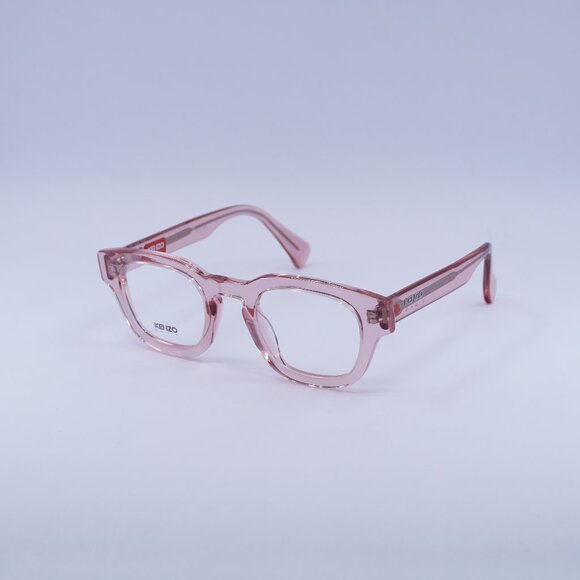 🕶️ New Kenzo KZ50185I 072 Eyeglasses - Transparent Pink Frame - Picture 1 of 9